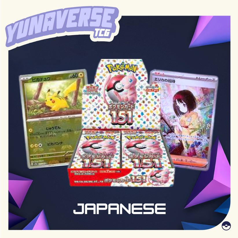 Pokemon 151 Japanese Booster Box YunaverseTCG