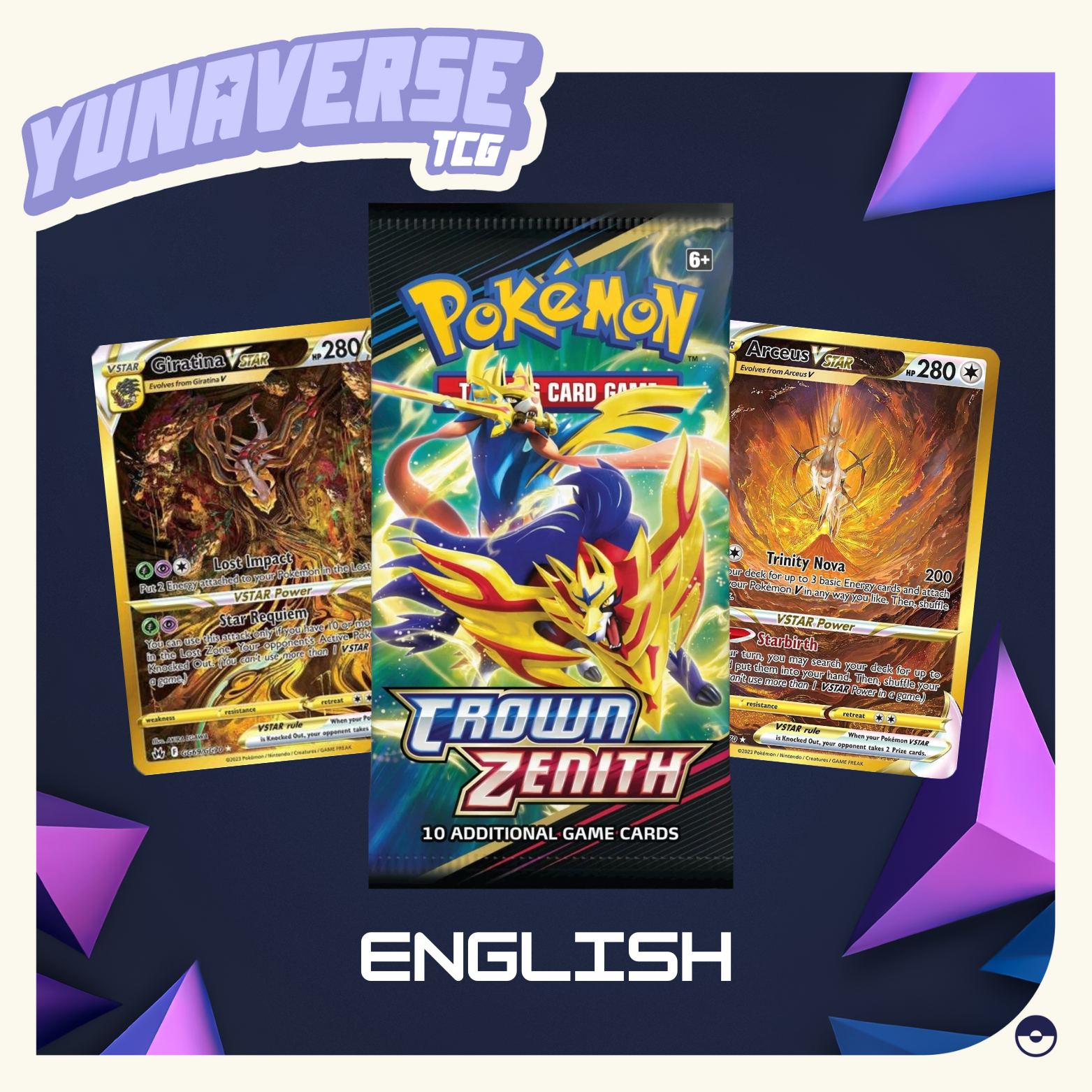 Crown Zenith Booster Pack – YunaverseTCG
